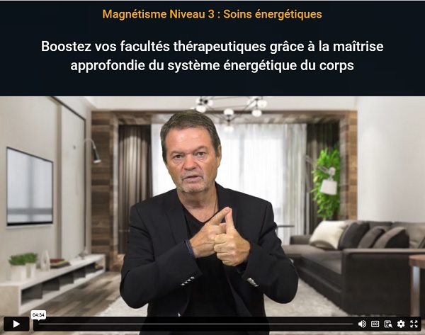 invitation à regarder une vidéo sur les soins énergétiques